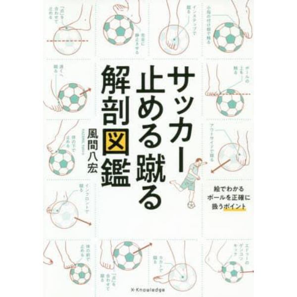 サッカー止める蹴る解剖図鑑