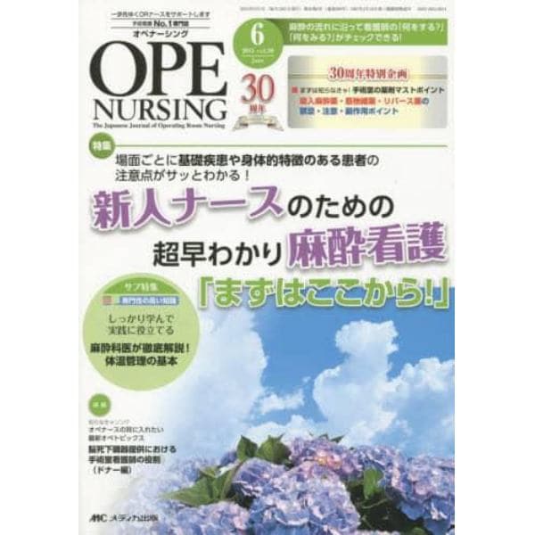 オペナーシング　第３０巻６号（２０１５－６）