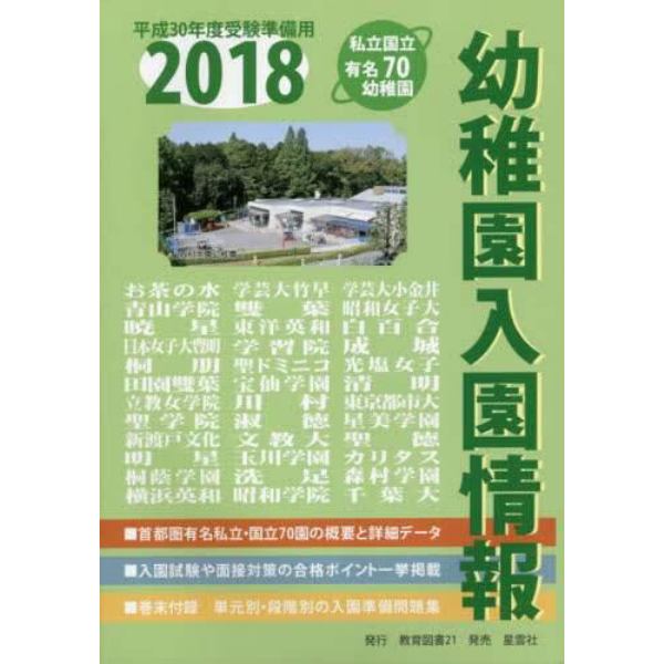 幼稚園入園情報　２０１８