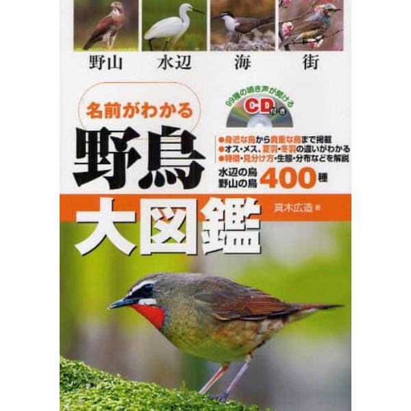 名前がわかる野鳥大図鑑　野山　水辺　海　街