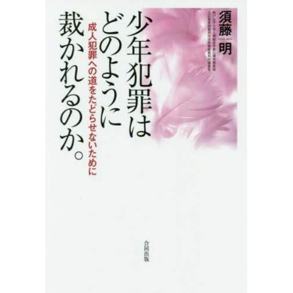 少年犯罪はどのように裁かれるのか。　成人犯罪への道をたどらせないために