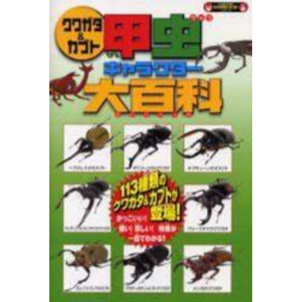 クワガタ＆カブト甲虫キャラクター大百科　１１３種類の甲虫が登場！