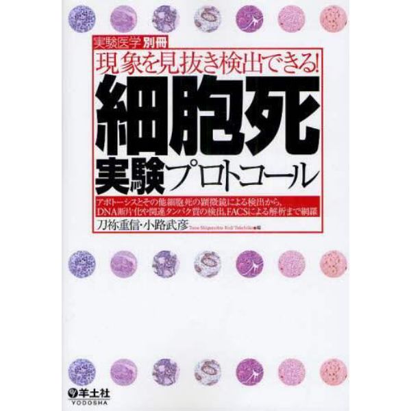 現象を見抜き検出できる！細胞死実験プロトコール　アポトーシスとその他細胞死の顕微鏡による検出から，ＤＮＡ断片化や関連タンパク質の検出，ＦＡＣＳによる解析まで網羅