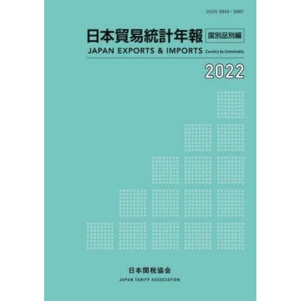 日本貿易統計年報　２０２２国別品別編