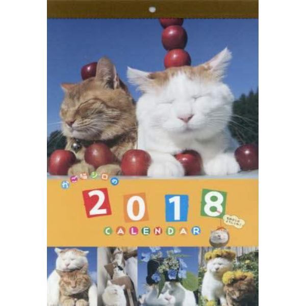 カレンダー　’１８　かご猫