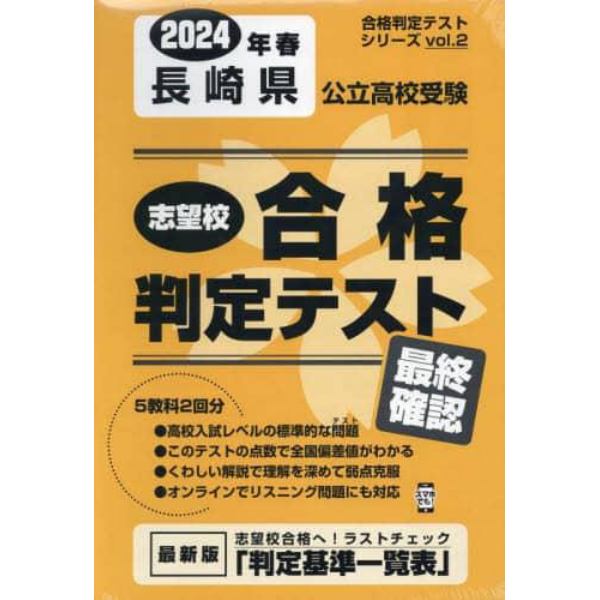 ’２４　春　長崎県公立高校受験最終確認