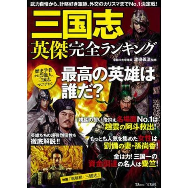 三国志英傑完全ランキング　武力自慢から外交のカリスマまでＮｏ．１決定戦！