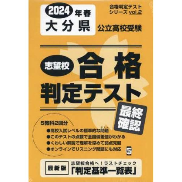 ’２４　春　大分県公立高校受験最終確認