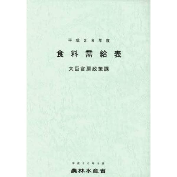 食料需給表　平成２８年度