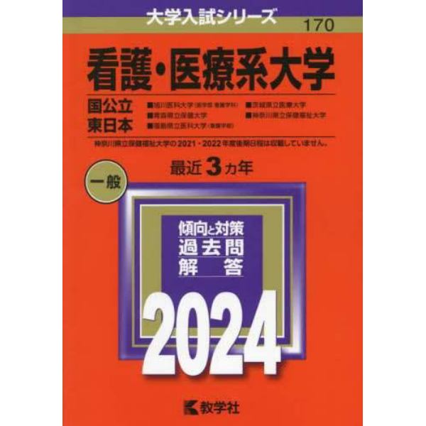 看護・医療系大学　国公立　東日本　２０２４年版