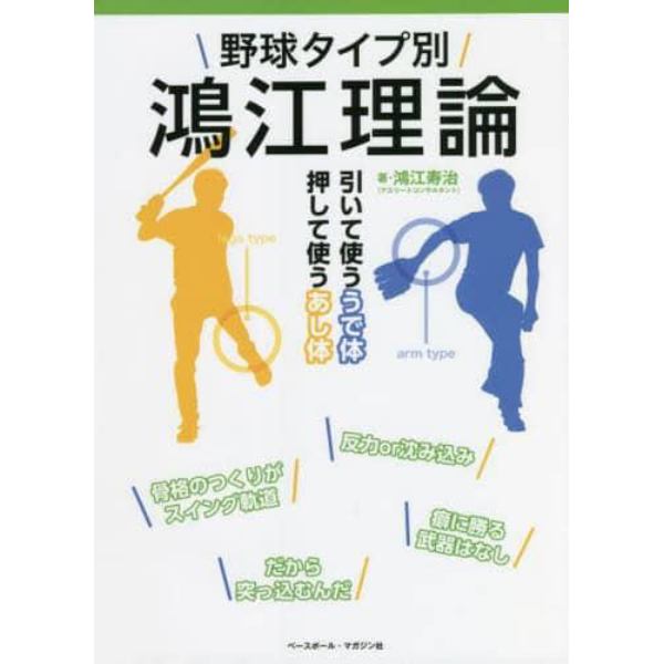 野球タイプ別鴻江理論　引いて使ううで体　押して使うあし体