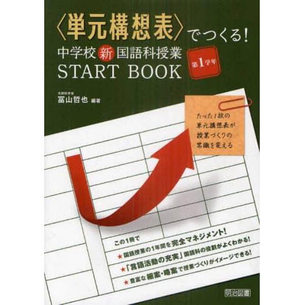 〈単元構想表〉でつくる！中学校新国語科授業ＳＴＡＲＴ　ＢＯＯＫ　たった１枚の単元構想表が授業づくりの常識を変える　第１学年