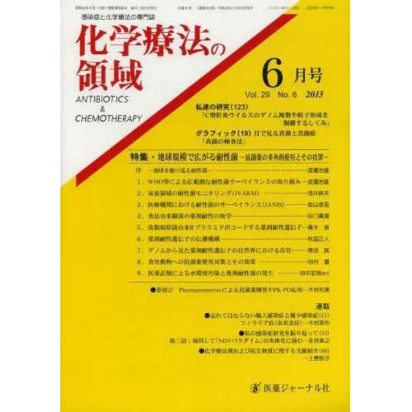 化学療法の領域　２９－　６