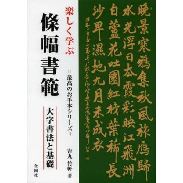 楽しく学ぶ條幅書範　大字書法と基礎