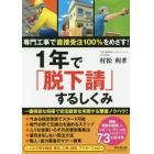 １年で「脱下請」するしくみ　専門工事で直接受注１００％をめざす！