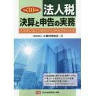 法人税　決算と申告の実務　ミスをしないためのポイントとアドバイス　平成３０年版