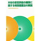 木材の安定供給の確保に関する特別措置法の解説