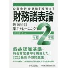 公認会計士試験〈短答式〉財務諸表論理論科目集中トレーニング　令和２年版