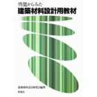 性能からみた建築材料設計用教材