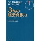 ３％の経営発想力　ランチはお客様におごってもらえ！