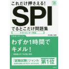 これだけ押さえる！ＳＰＩでるとこだけ問題集　２０２０年度版