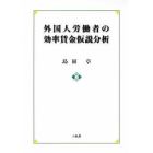 外国人労働者の効率賃金仮説分析