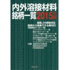 内外溶接材料銘柄一覧　２０１５年版