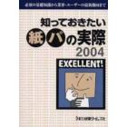 知っておきたい紙パの実際　２００４