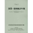 窯業・建材統計年報　平成２１年