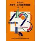 特定サービス産業実態調査速報　平成１６年