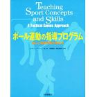 ボール運動の指導プログラム　楽しい戦術学習の進め方