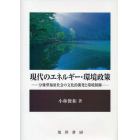 現代のエネルギー・環境政策　分権型福祉社会の文化的開発と環境制御