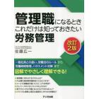 管理職になるときこれだけは知っておきたい労務管理