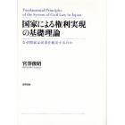 国家による権利実現の基礎理論　なぜ国家は民法を制定するのか