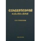 官立弘前高等学校資料目録　北溟の学舎の資料群