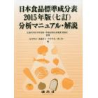日本食品標準成分表２０１５年版〈七訂〉分析マニュアル・解説