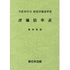 評価倍率表　財産評価基準書　平成３０年分静岡県版