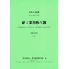 鉱工業指数年報　平成２８年