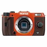 デジタル一眼カメラ　PENTAX　Q10(オーダーカラー・オレンジ／ブラウン)　ボディ