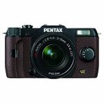 デジタル一眼カメラ　PENTAX　Q7　　ズームレンズキット　　ブラック／ブラウン　　002　オーダーカラー