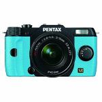 デジタル一眼カメラ　PENTAX　Q7　　ズームレンズキット　　ブラック／アクア　　003　オーダーカラー