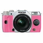 デジタル一眼カメラ　PENTAX　Q7　　ズームレンズキット　　シルバー／ピンク　　009　オーダーカラー