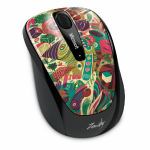 マイクロソフト　　L2　Wrlss　Mobile　Mouse　3500　Mac／Win　USB　Port　Artist　Zansky　　GMF-00283