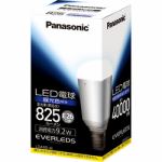 Panasonic　LED電球EVERLEDS(一般電球形・全光束825lm・昼光色・口金E26)　LDA9DH