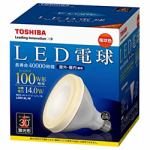 東芝　　LED電球　「E-CORE」　(ビームランプ形／電球色・口金E26)　　LDR14LW
