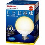 TOSHIBA　LED電球E-CORE(ボール電球形・全光束730lm・電球色・口金E26)　LDG10L