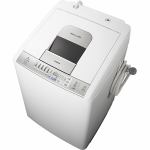HITACHI　【西日本地域限定】　タテ型洗濯乾燥機(8.0kg)白い約束　シルバー　NW-D8KX(S)