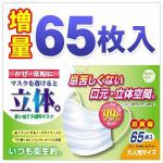 ハダリキ　立体　マスク　大人用　65枚　【衛生用品】