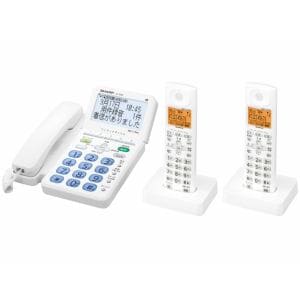SHARP　デジタルコードレス電話機　JD-G60CW　ホワイト系　JD-G60CW