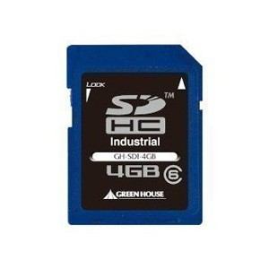 グリーンハウス　グリーンハウス(メモリ)　　インダストリアル(工業用)SDHCメモリーカード　　4GB　　GH-SDI-4GB　GHSDI4GB